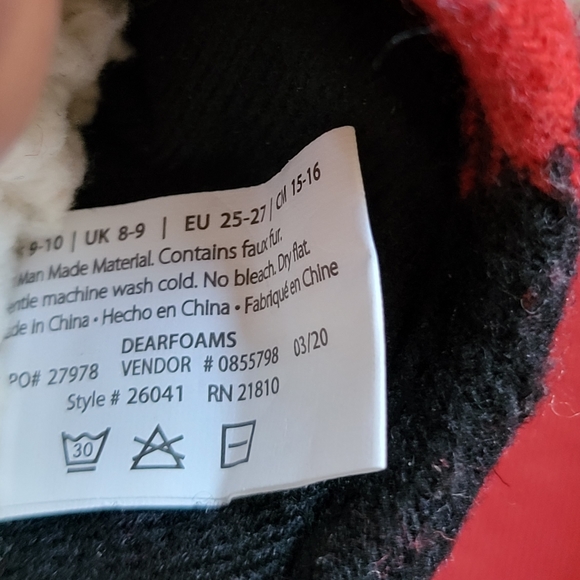 Dearfoam memory form  nino oso slippers US toddler 9-10 - Picture 7 of 7